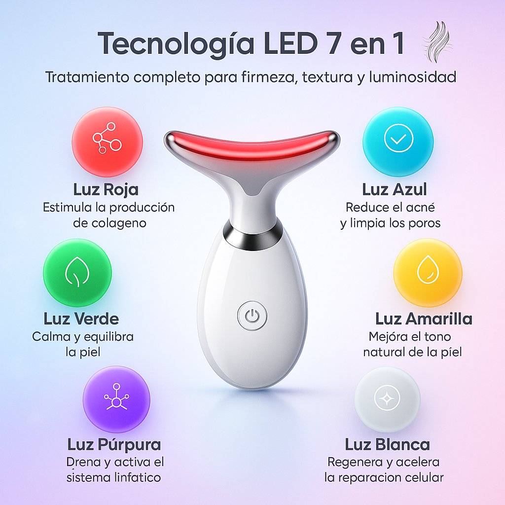 LuminaMax® Escultor Facial 7 en 1 - Máxima tecnología, piel perfecta