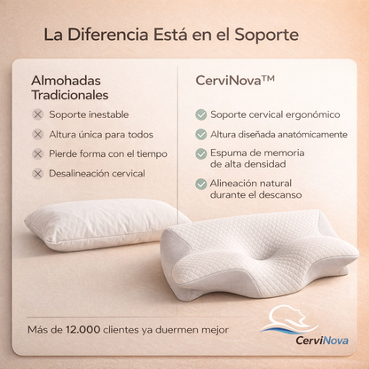 CerviNova™ Almohada Ortopédica [Despierta Sin Dolor. Todas Las Mañanas.]