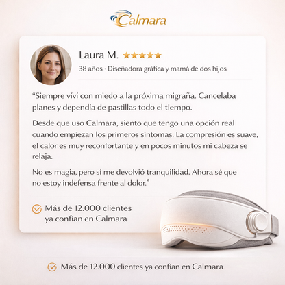 Calmara™ Masajeador Inteligente [Controla la Crisis Desde el Primer Síntoma]