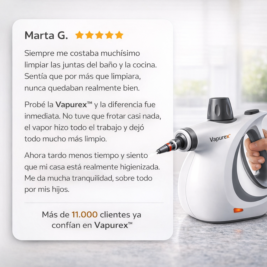 Vapurex™ Limpiador a Vapor [Limpieza Profesional Sin Químicos]