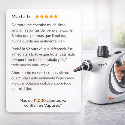 Vapurex™ Limpiador a Vapor [Limpieza Profesional Sin Químicos]