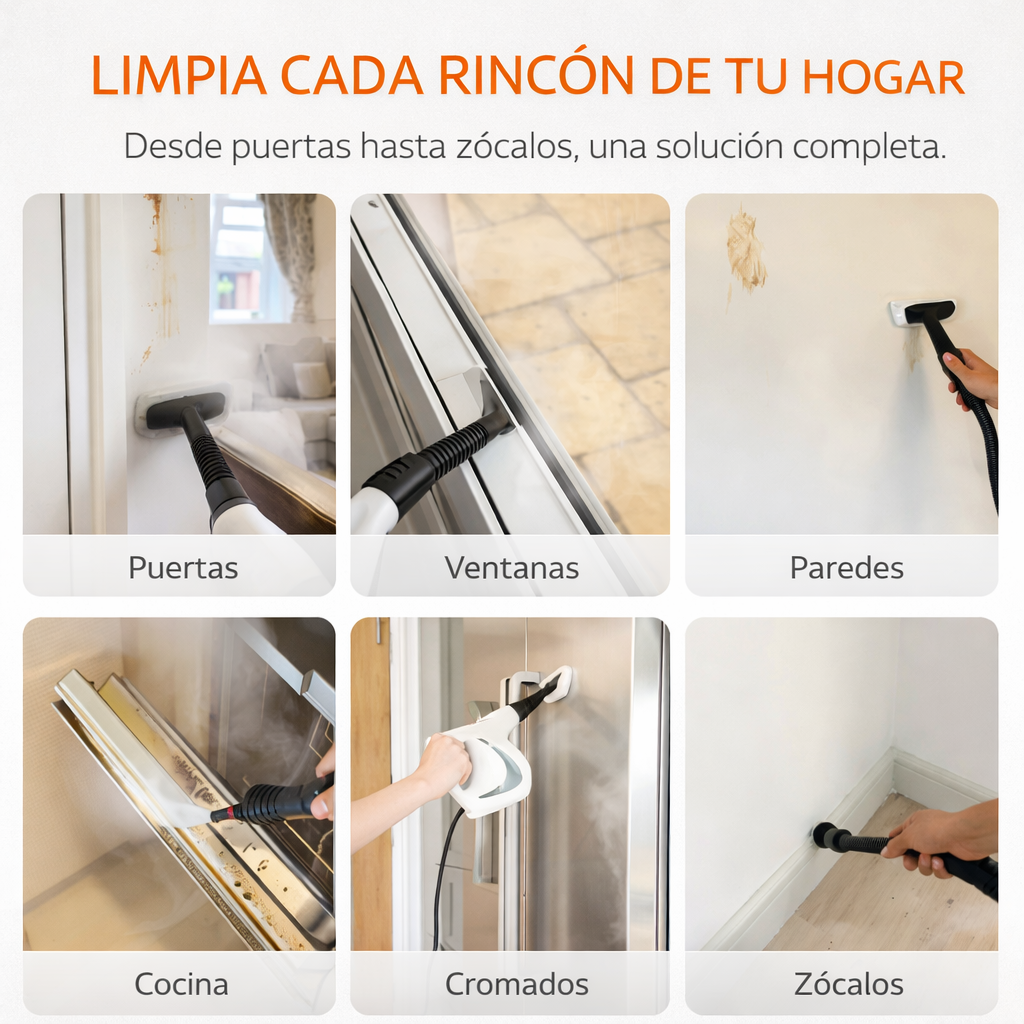 Vapurex™ Limpiador a Vapor [Limpieza Profesional Sin Químicos]