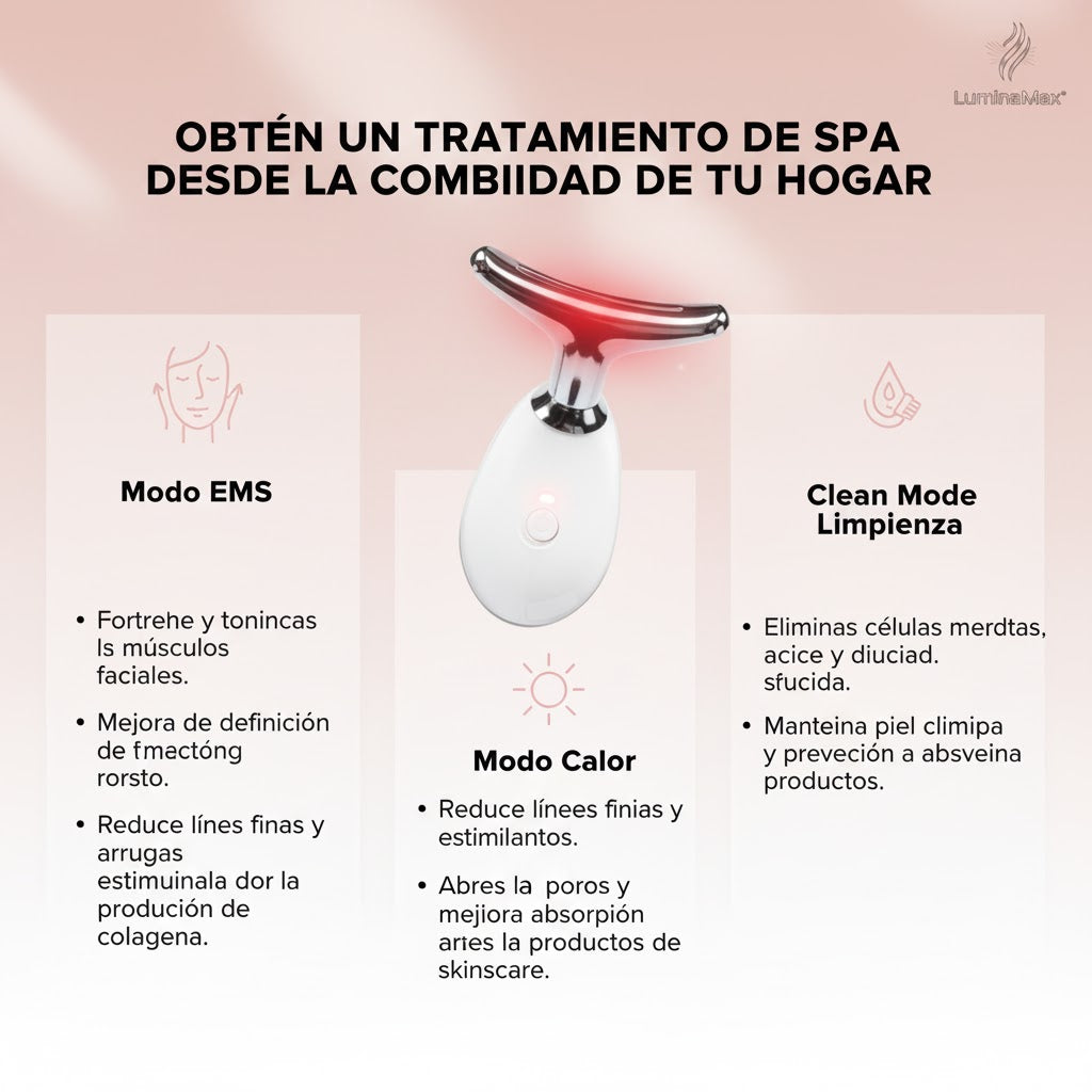 LuminaMax® Escultor Facial 7 en 1 - Máxima tecnología, piel perfecta