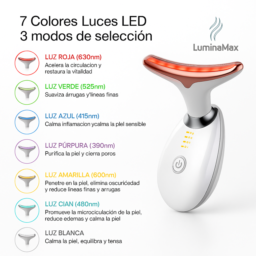 LuminaMax® Escultor Facial 7 en 1 - Máxima tecnología, piel perfecta